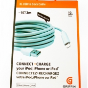 USB - Griffin Apple 8 pin 3  iPhone 5/iPad Air/iPad mini
