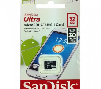   SANDISK 32GB MICROSDHC ULTRA 30MB/S  