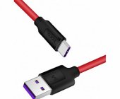 USB кабель для Type-C черный с красным