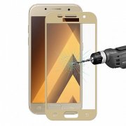 Защитное стекло на Samsung Galaxy A5 (2017), 2.5D, золотой