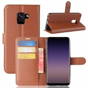 Чехол-Книжка Samsung Galaxy A5 (2018), боковой, коричневый