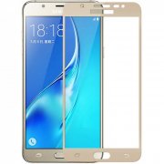 Защитное стекло на Samsung Galaxy J5 Prime/On5 (2016) 3D Fiber, золото