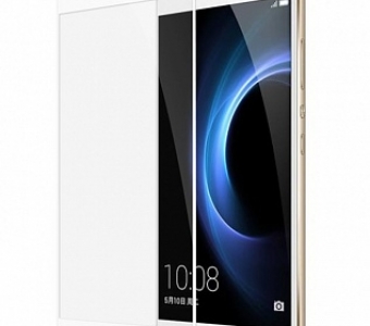 Защитное стекло на Huawei Honor 8 Silk Screen 2.5D белый