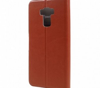 Чехол книжка для ASUS ZenFone 3 MAX ZC553KL коричневый