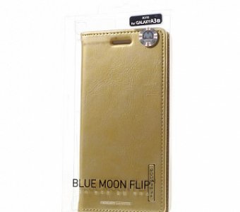 Чехол-Книжка Samsung Galaxy A3 (2016) DUX DUCIS Skin Pro Series боковой, золотой