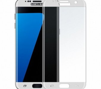 Защитное стекло на Samsung Galaxy J5 Prime/On5 (2016) 3D Fiber, белый