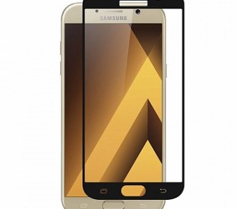 Защитное стекло на Samsung Galaxy A5 (2017), 3D Fiber, черный