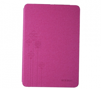 Кожаный чехол-книжка для iPad мини 3 и iPad мини 2 RICH BOSS розового цвета